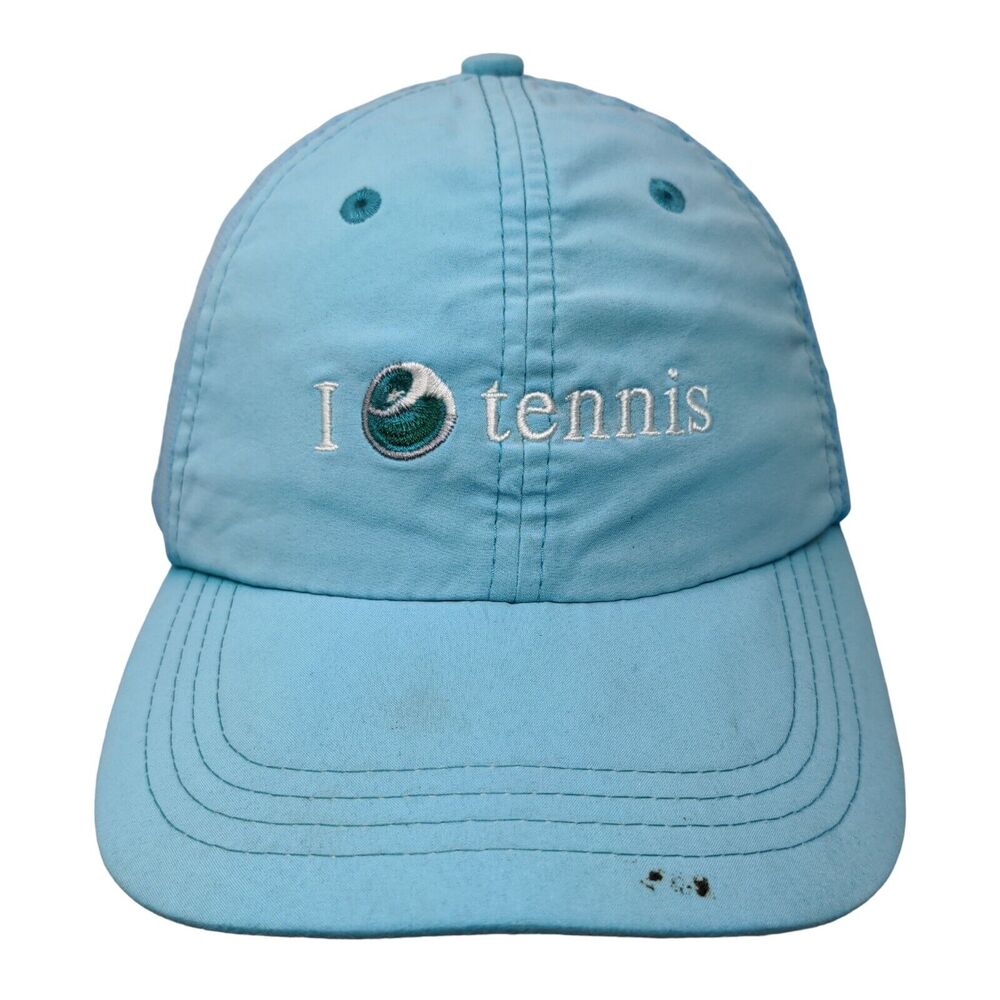 I Love Tennis Sony Ericsson Open Strapback Hat Blue OS Adjustable Embroidered
